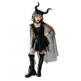Costumes de jeu de rôle pour enfants d'Halloween, costumes de performance de sorcière du diable